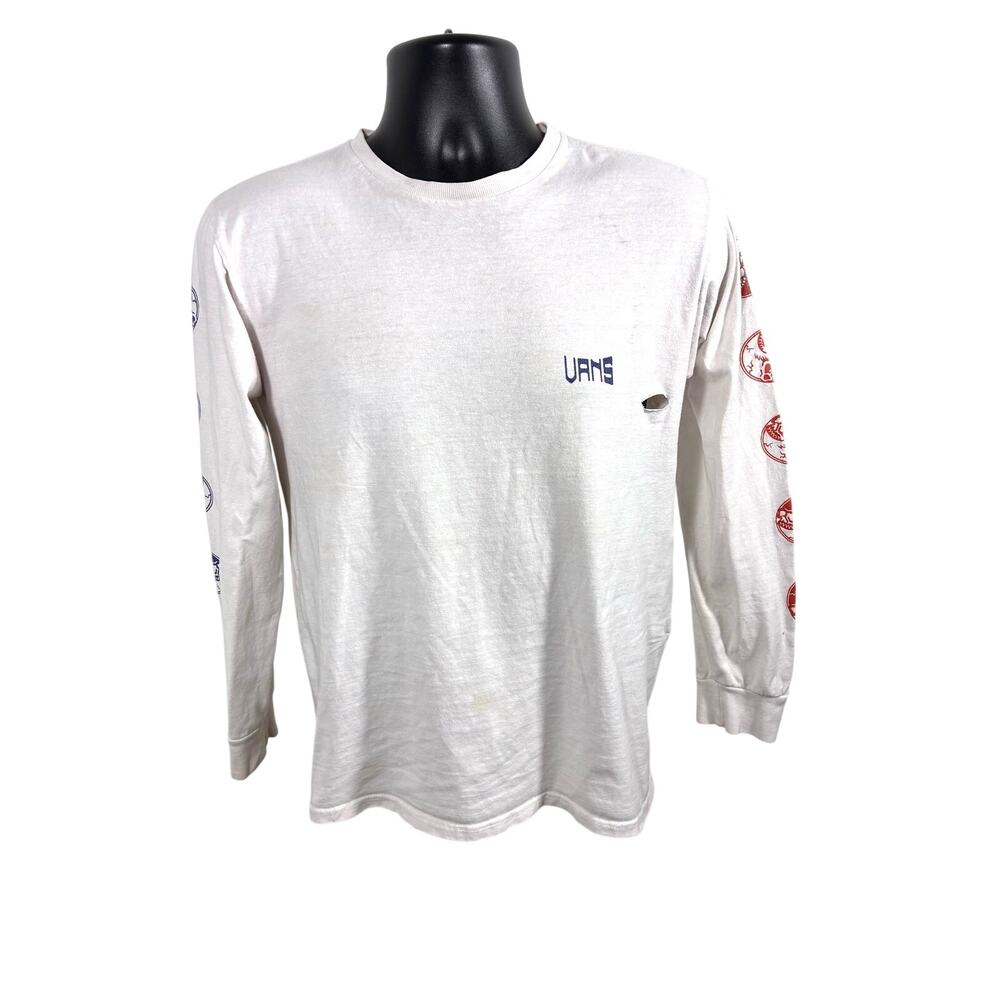 Vans Off The Wall Skull Yin Yang Long Sleeve Shirt Small